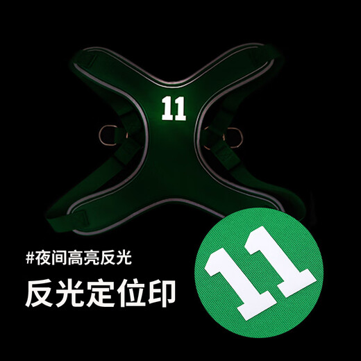 Pet-free dog leash vest type small and medium-sized dog leash basketball sports style Shiba Inu Teddy dog walking leash dog harness yellow M (chest 52-64cm) recommended 15-28 Jin Jin equals 0.5 kg