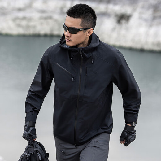 Dragon Dientes escondidos Flying Shark Flying Tactical Shock Clothen Fortalecido Chaqueta cómoda cómoda a prueba de viento Desgaste transpirable Resistente al aire libre Verde militar 175/96a (peso 146-169Jin [Jin equivale a 0.5 kg])