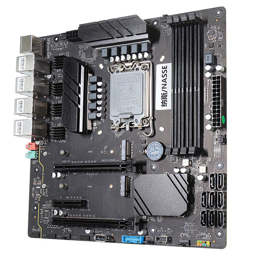 纳斯Z690全闪all inone 黑群晖 fnOS飞牛NAS软路由存储服务器主板 黑色Z690 4网版本