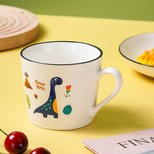 Youlaifu Ceramic Mug Large Capacity Couple Water Cup Men's and Women's Milk Cup Breakfast Cup Oatmeal Cup Gift