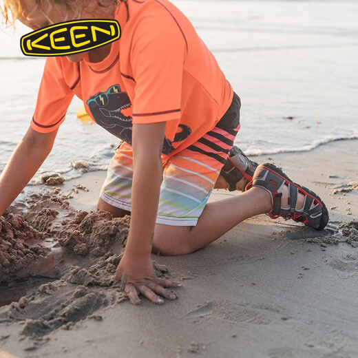 KEEN official SEACAMP II CNX children's protective toe sandals, river shoes, magnet gray/smoky rain color-1022970 31, take half a size up/one size up