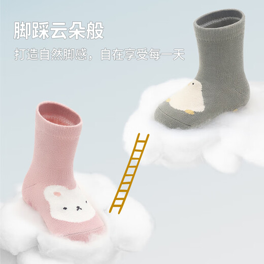 
licheers floor socks 1-3 years old baby anti-slip socks children toddler shoes and socks baby summer cool socks 3 pairs M size