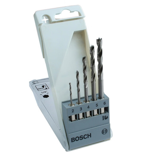 BOSCH hexagonal handle woodworking and metalworking twist drill bit set Hexagonal handle metalworking twist drill bit set of 5