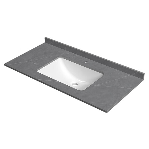 COMPRENDANTS DE SLAB ROCH POUR CUSTO CUSTOMISE, armoire en céramique à bassin unique semi-emballé, bassin, lavage de salle de bain, lavage du visage 12047 cm comptoir + bassin