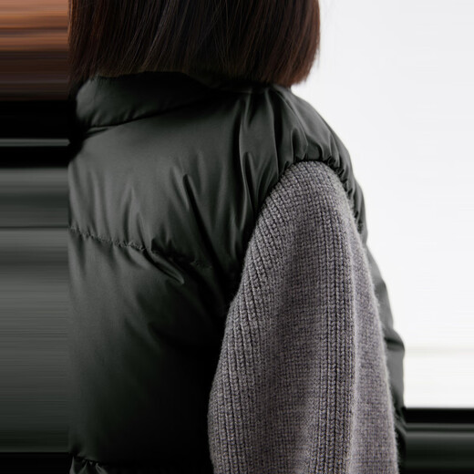 jnby by JNBY江南布衣童装秋冬女童轻薄羽绒马甲A型下摆羽绒服儿童1N9C13601 046铸铁灰 100 cm