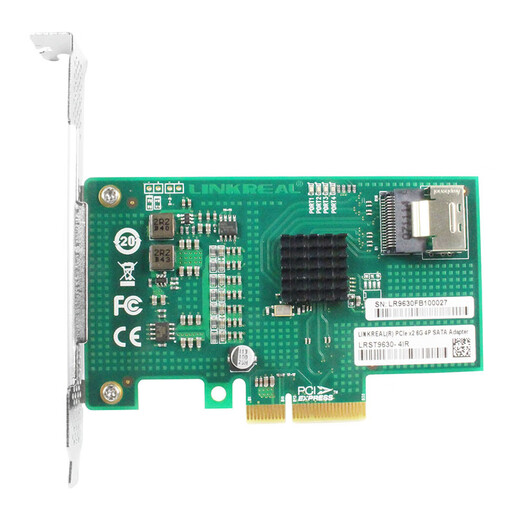 纪俪田定制RAID磁盘阵列卡 PCIe X4转4口3扩展卡 Marvell9230 PCIe x4直通