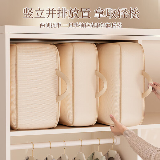 Jiebaina Down Jacket Storage Bag Vacuum Compression Bag Household Clothes Quilt Large Capacity Thickened Clothing Storage Bag Extra Large Gray - Large Capacity/Waterproof and Moisture-proof