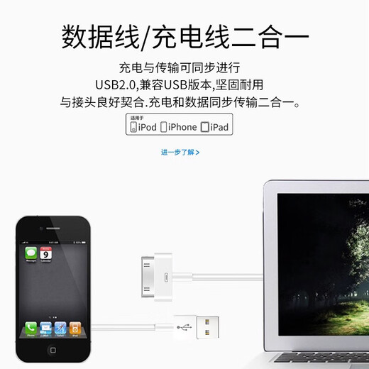 Yitian yixiuyigou подходит для Apple iPad 1/2/3 зарядного устройства iPhone 4S широко уст данных Старый планшет A1396 Быстрая зарядная головка [SET] Зарядная головка + кабель данных 12W2.4a