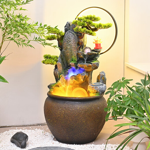 
Chenggong water ornaments circulating water fountain Fengshui wheel office courtyard balcony decoration landscape opening housewarming gift 6629