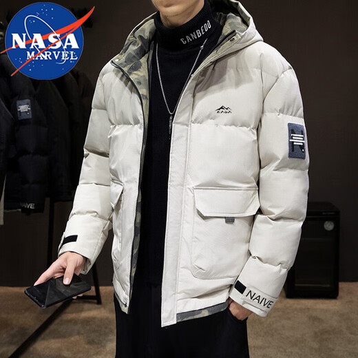 Chaqueta de algodón de algodón de la NASA chaqueta de algodón de algodón otoño y chaqueta para hombres de invierno chaqueta de pan con capucha