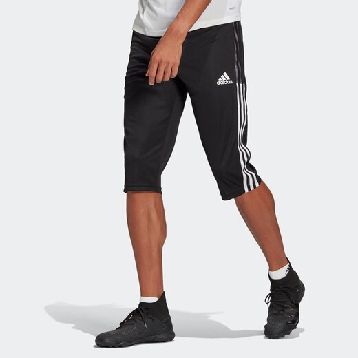阿迪达斯 （adidas）运动裤男裤2025夏季新款跑步健身足球训练休闲宽松舒适透气短裤 GM7375 黑色 M