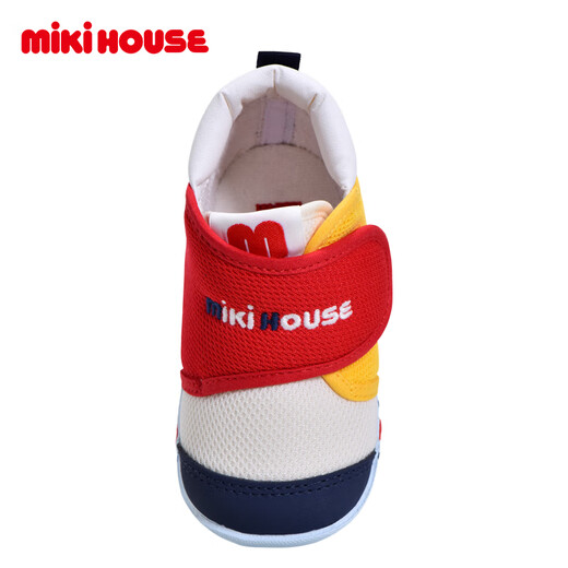 MIKIHOUSE学步鞋男女童鞋经典LOGO机能学步鞋婴幼儿宝宝运动鞋耐磨防滑室内 拼色 一段 12.5 (适合脚长12cm)