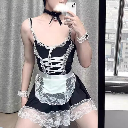 Men's thongs can be worn when going out. Men's stuffed men's private sexy panties, men's and women's butt-covering skirts, men's maid suits, men's cos suits, fake 0-girl gay sm shame uniforms, 165L suitable for 90-120 Jin, Jin equals 0.5 kg, confidential delivery