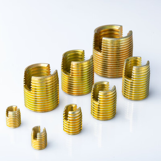 Type 302 carbon steel slotted self-tapping thread insert, internal and external thread protection sheath brace M2M2.5M3M4M5M8M10 carbon steel M20*2.5-M26*1.5-27mm (10