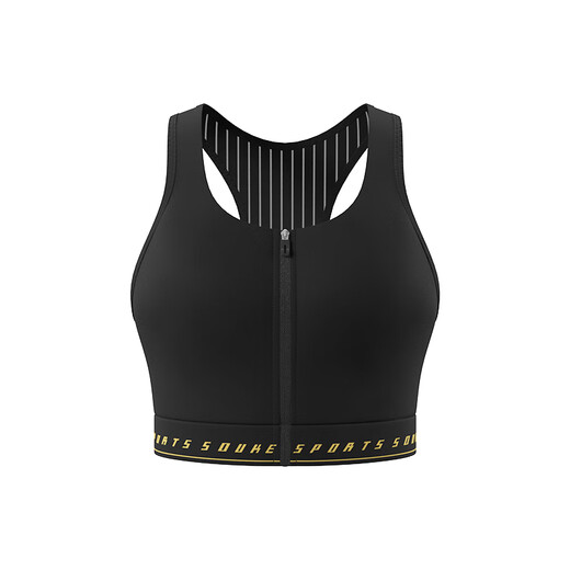 SOUKESPORTS Shuzaki Cycling Women's Cycling Vest Tight Cycling Suit Quarter Pants with Zipper Pocket Summer Trend Black Vest BR2301 M