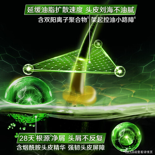 清扬（CLEAR）去屑洗发水 控油清爽型柠檬头皮500g+随机小样100g*2 