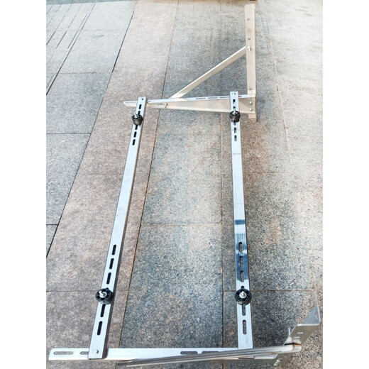 RSRDDY air conditioner bracket thickened stainless steel luxury shelf outdoor machine installation bracket 15P23 304 shock-absorbing screws air conditioner double bending cross arm 201 screws