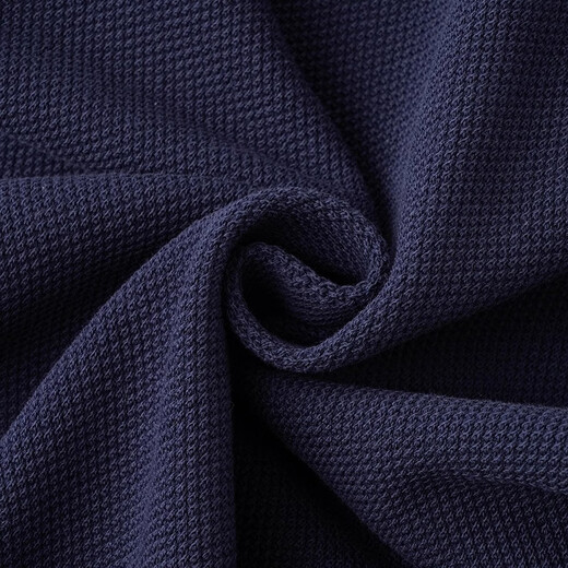 ROMON's textured large piqué cotton navy blue men's loose straight casual sports spring and autumn trousers simple basic versatile navy blue L 175-150-170Jin Jin is equal to 0.5 kg