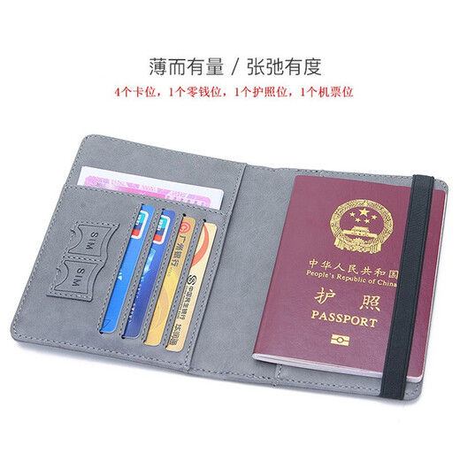 Parker Bear Brand ID bag driver's license leather case Card bag protective cover Passport clip driver's license multi-function card bag coin wallet Red