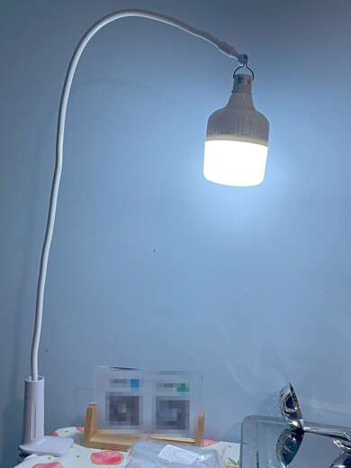 Ganxin night market retractable bracket stall light stand rechargeable light bulb portable super bright outdoor stall special hanging light pole clip bracket 0.5-1.2 meter telescopic pole - no light