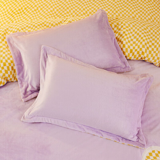 LOVO Luolai Life Flannel Four-piece Set Anti-static Winter Thickened Double-sided Quilt Cover Double 200*230cm