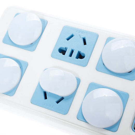 Children's socket protective cover, baby's anti-electric shock protector, baby's anti-electric plug, insulated power switch, safety plug, plug, anti-child wiring board, safety lock seal cover, row plug, key socket protective cover, 10 pieces (2 holes 5 pcs + 3 holes 5 pcs)