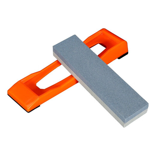 Zhonglue whetstone with base for home use non-slip double-sided fine sharpening oil stone strip kitchen knife sharpener sharpening rod 15cm-double-sided thickness can be sharpened with base