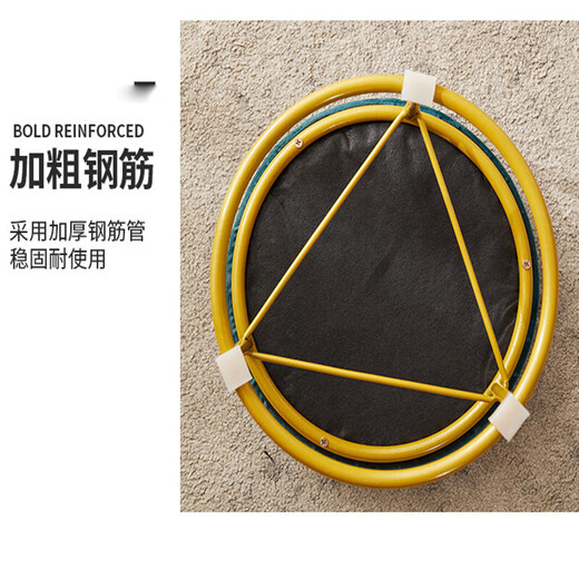 Anya small stool modern simple stool home living room sofa stool creative dressing table low stool technology cloth white