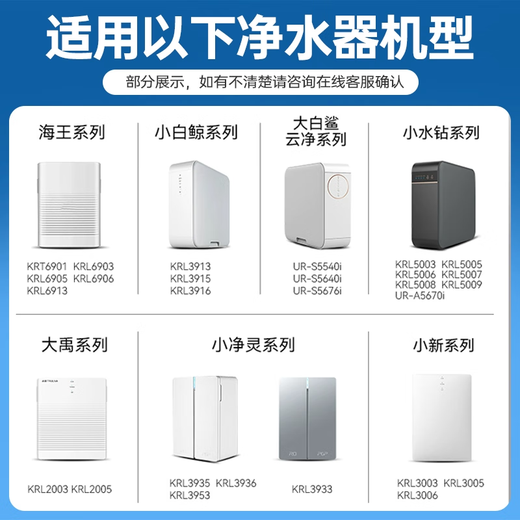 
Duojing suitable Qinyuan water purifier filter element KRL3915/KRL5005/KRL3913/KRL5003/KRL3916/KRL5008 water purifier filter element Water purifier filter element PGP composite filter element