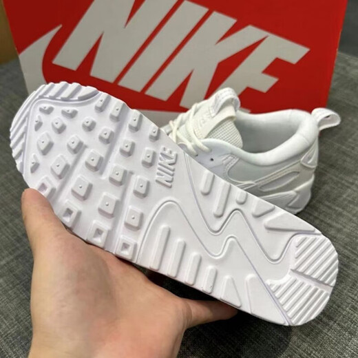 
Nike (Nike) women's shoes sneakers 2025 summer new AIR MAX 90 casual air cushion shoes low top cushioning running shoes DM9922-101 white 36
