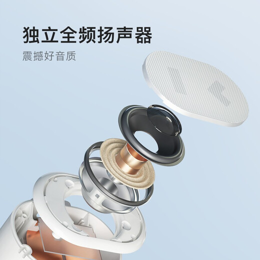 小度智能随身音箱 便携蓝牙音箱 迷你音响 小度智能音箱 智能语音助手 蓝牙5.0连接 白色
