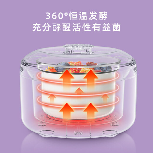 LOTOR 酸奶机家用全自动自制酸奶 纳豆 米酒机 可选玻璃4分杯 素白色基础款
