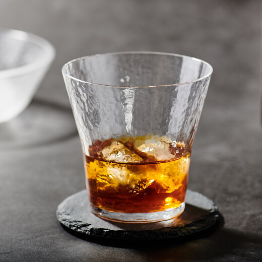 
Cocoa House imported from Japan Toyo Sasaki Hammer Pattern Handmade Glass Beer Juice Drink Cup Japanese Transparent Tea Cup 15904 Wide Mouth Wine Glass 360ml 1