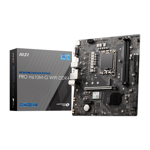 MSI (MSI) 12/13/14. Generation CPU Motherboard Set I3 13100F 14100F 12100F gestreutete Tabletten Pro H610m-G WiFi DDR4 12. Generation I3-12100F gestreutete Tabletten [drei Jahre der Ladenversicherung]