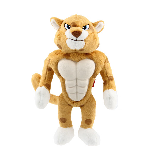 Plush dog toy that grinds teeth, bites, and relieves boredom, golden retriever pet toy Forest Warrior-Leopard