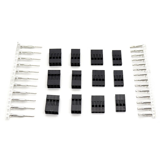 DuPont shell plastic shell DuPont wire terminal single and double row 2.54mm plug connector 1/2/3/4/5/6P-20P 2x10P-2.54mm_DuPont rubber shell 50 pieces