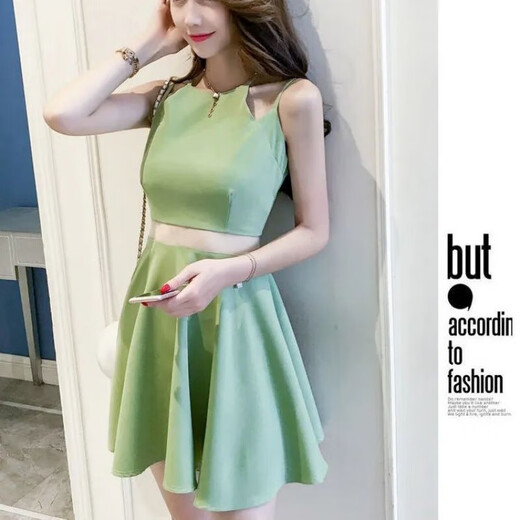 Yijingxuan 2025 new sexy women's Korean version of the short person inS wind skirt slim camisole dress summer night shop main picture M 90-105jin [equal 0.5 kg]