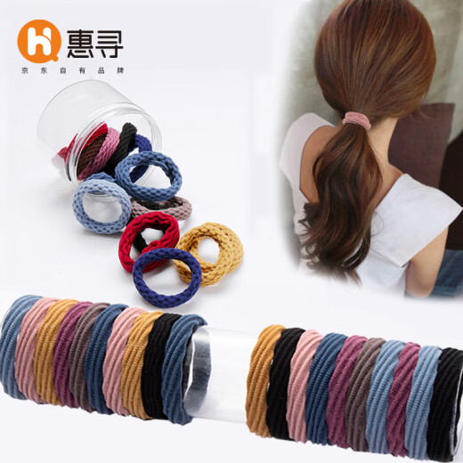 Hui Xun thick hair ring Internet celebrity high elasticity does not hurt the hair rope thick rubber band hair rope hair accessories ZB20 canned