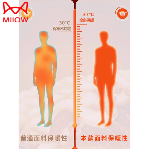 猫人（MiiOW）男士保暖内衣男秋冬季保暖套装加绒加厚防风保暖发热秋衣秋裤套装 679黑色 3XL [建议135-150斤]