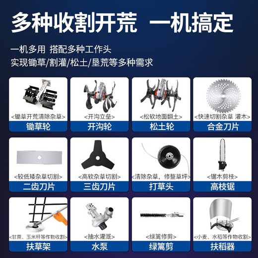 Dongcheng gasoline lawn mower FF02-BG431 four-stroke high-power lawn mower lawn mower FF-CXB-0.7KW four-stroke