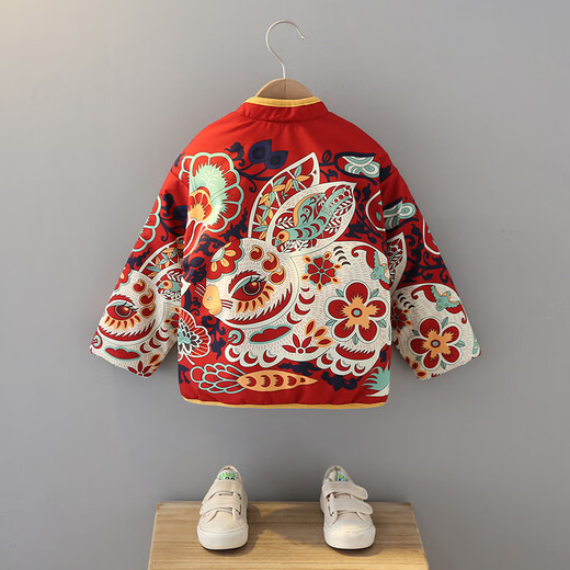 Yuanyuan Mimi Boys Coat Cotton Veste en coton de longueur moyenne épaissie de tang de style chinois 3 Child's Hanfu Veste de coton de 8 ans