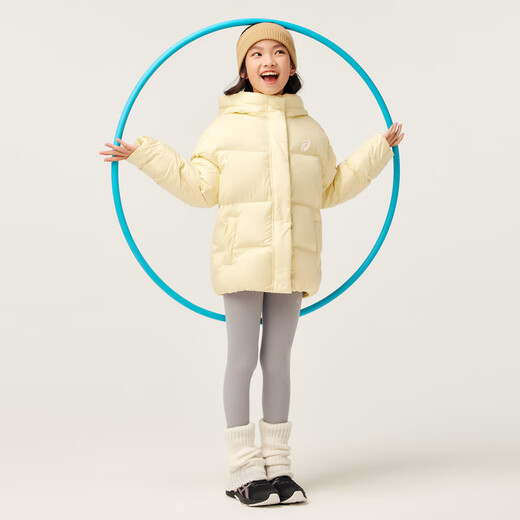 ASICS (ASICS) Ropa para niños Chicas de tres a prueba de chicas de tres a prueba Invierno 2024 Chaqueta de pan de manga de hojaldre suelto 334241074003