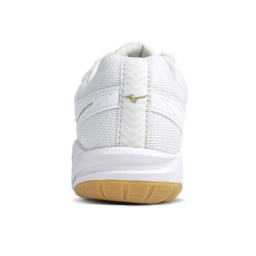 MIZUNO new badminton shoes breathable volleyball shoes table tennis shoes indoor and outdoor sports CYCLONE SPEED V1GA218152 white/gold 37 (235mm)