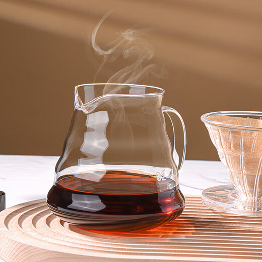 CLITON glass hand-brewed coffee pot with scale sharing pot drip filter coffee filter cup set for 1-4 people