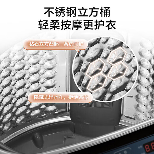Midea pulsator washing machine fully automatic 12-common Jin [Jin equals 0.5 kg] Large capacity antibacterial inner barrel Home appliances government subsidies for old-for-new rental dormitory MB120V733E