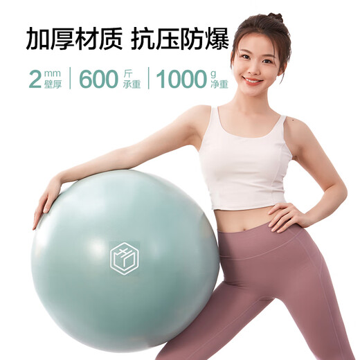 京东京造防爆健身球瑜伽球 孕妇助产儿童感统训练平衡弹力大龙球雾绿65cm