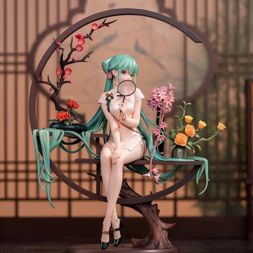 Babe Ai Hatsune Miku Miku figure peripheral miku beautiful girl two-dimensional model chassis ornaments for friends birthday gifts Shaohua Hatsune [25cm]