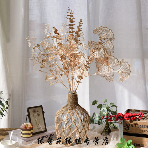 Xu Shansi simulated eucalyptus golden red fruit red fortune fruit with blessing bucket flower arrangement fake flower simulated floral ornaments nightshade red fruit