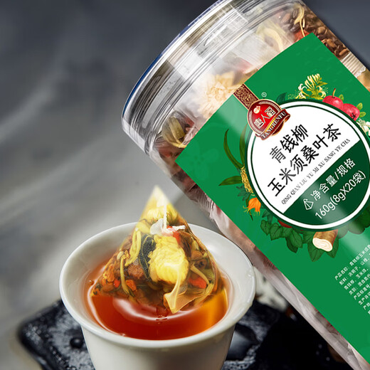 160 g/lata de té para pacientes sin azúcar, control de azúcar dinero verde, semillas de casia, raíz de natillas, mulberry hoja de té de té de té de té de té