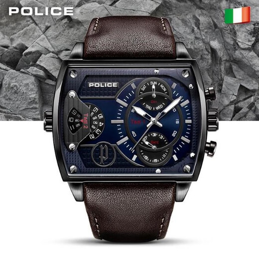 
police Italian police watch two-place time square diva racing avi8 chronograph men's quartz watch PL14698 blue cafe PL14698 JSU/03 dual time zone